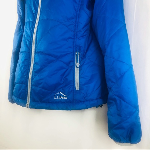 L.L.Bean quilted zip front jacket pockets XSP - Picture 9 of 16